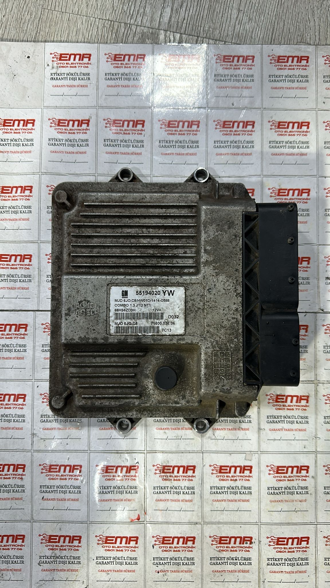 OPEL COMBO 1.3 MOTOR BEYNİ 55194020 YW 6J0